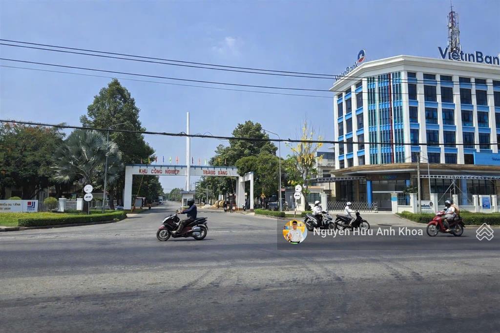 Lô đất mặt tiền kinh doanh 10 x 37 giá 1 tỉ 2 tr ngay kcn trảng bàng, có bớt lộc