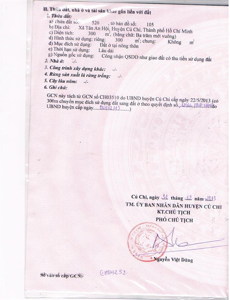 Đất diện tích lớn 300m2, full thổ, sổ riêng, 1xẹt đường nguyễn văn khạ. giá 2 tỷ 2 còn thương lượng