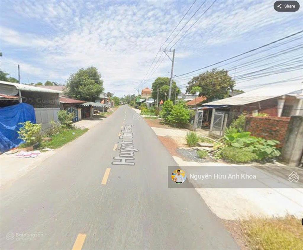 Bán gấp lô góc 2 mặt tiền (144,7 m2) tại đ. huỳnh thị hương, phường trảng bàng. shr  giá 760tr