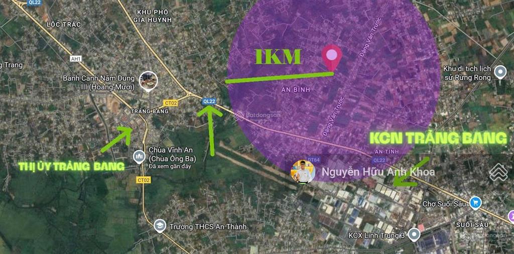 Chủ ngộp  gửi bán đất ngay đ. đặng văn trước, phường an tịnh, tb. dt 379.2m², sổ riêng, giá 860tr