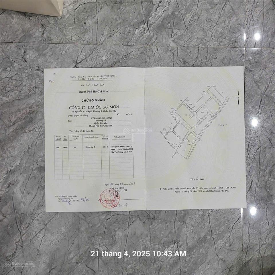80m2 đất khu osimi lê đức thọ, dt 4m x 20m  giá 8,5 tỷ