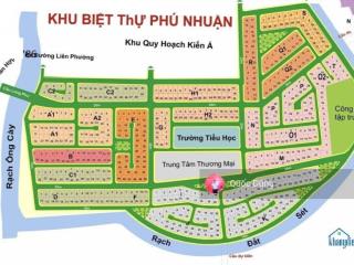 Nền biệt thự q1 tại kdc phú nhuận, p phước long cần bán nhanh  dt 15x18m(270m2)  giá bán 86tr/m2