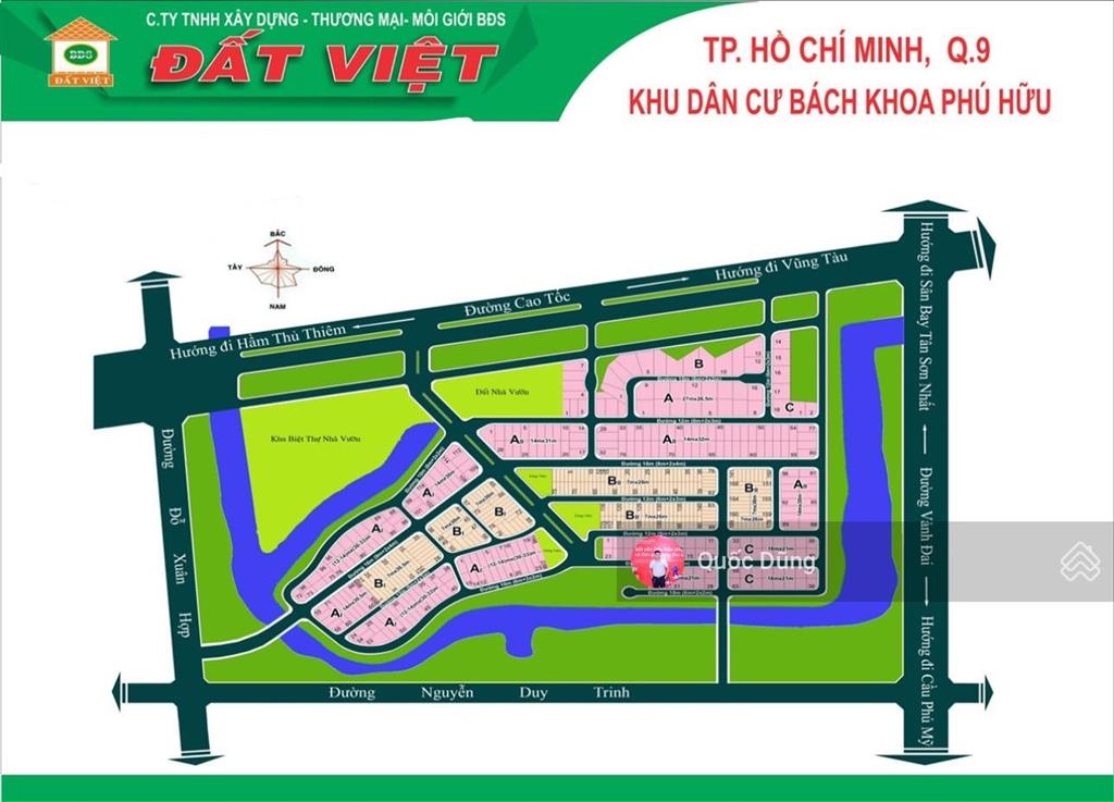 Tổng hợp các nền đất giá tốt bán nhanh tại kdc đh bách khoa, p long trường tp hcm giá từ 63tr/m2