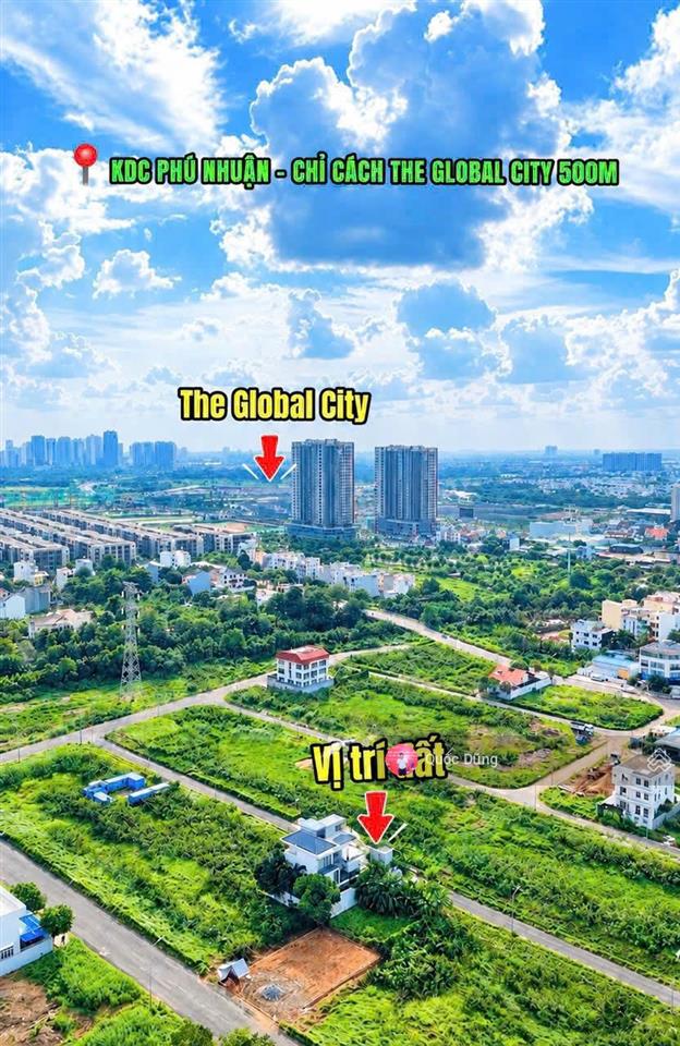 Cần tiền chốt gấp! nền c109 dự án kdc phú nhuận, p phước long giá bán 60tr/m2 cạnh the globalcity