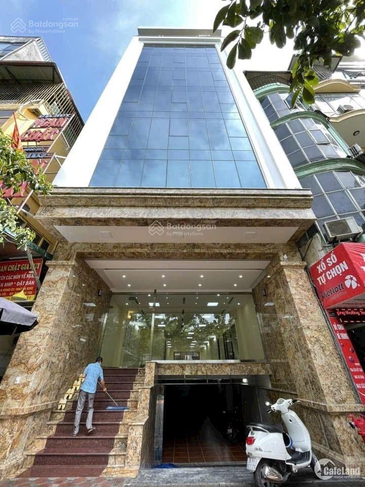Giá hợp lý! tòa nhà mp nguyễn chánh thông sàn khép kín, ô tô 8 làn vỉa hè 5m, 65m*9t, dt 1.5 tỷ/năm