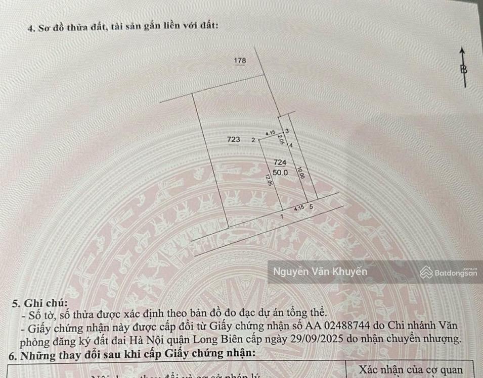 Đất đẹp thượng thanh 50m2, ngõ ô tô, gần chợ và trường học các cấp, nhỉnh 8 tỷ