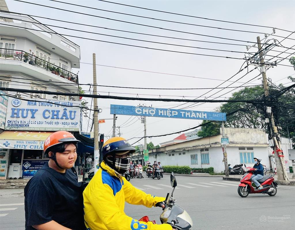 Mặt tiền hiệp thành 4x25, đct 12tr, kế kcn, chợ đông đúc, xây chdv