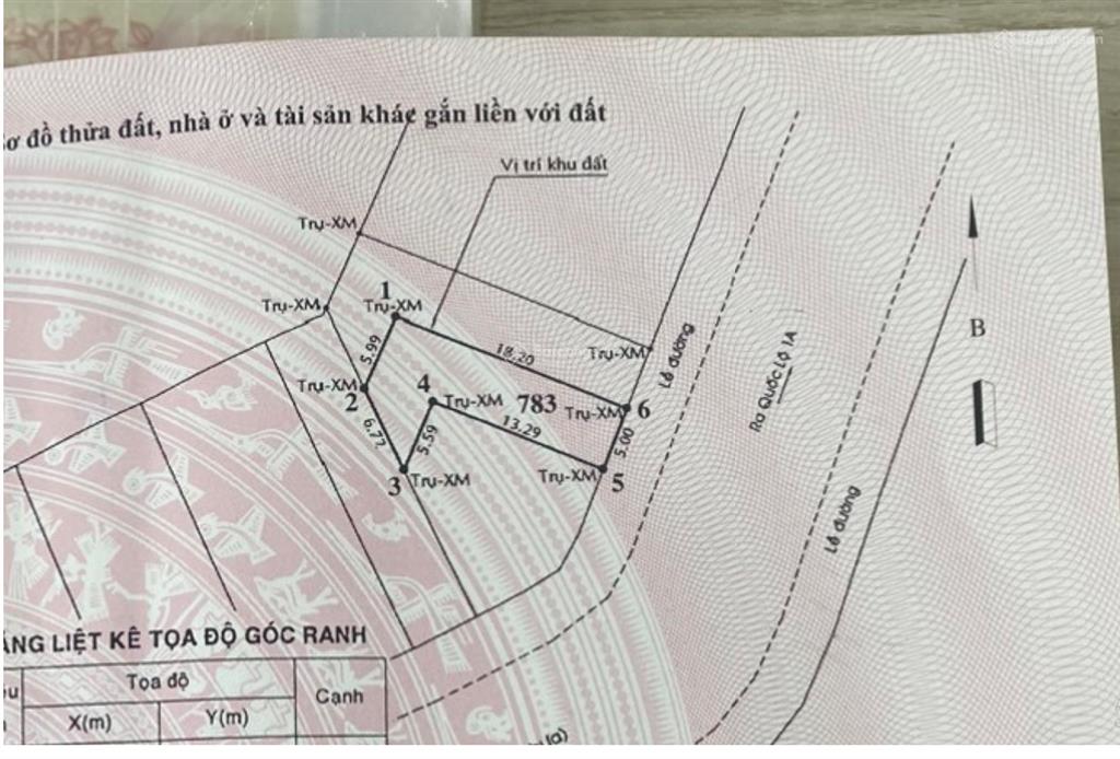 Mặt tiền kênh tham lương tiềm năng  sinh lời kdc tân tiến 5x19m, 107m2, nở hậu giá 9.8 tỷ