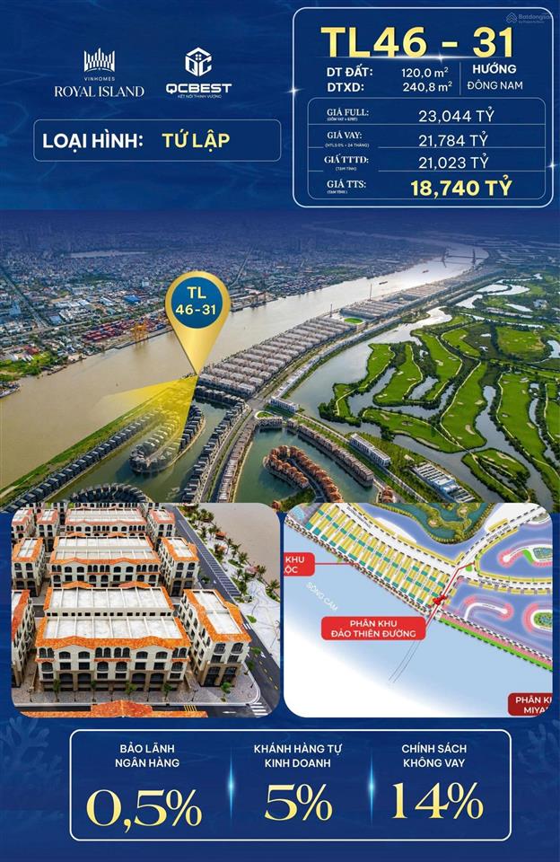 Tài lộc 4.3 căn tứ lập sở hữu vị trí đẹp số lượng có hạn