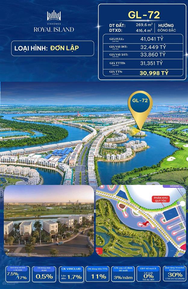 Nhỉnh30 tỷ sở hữu biệt thự đơn lập ngay golf land có đáng để xuống tiền?