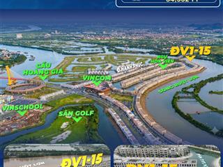 Đơn lập đảo vua đv1  15 sở hữu vị trí đẹp view sông tự nhiên, có sân vườn sau nhà