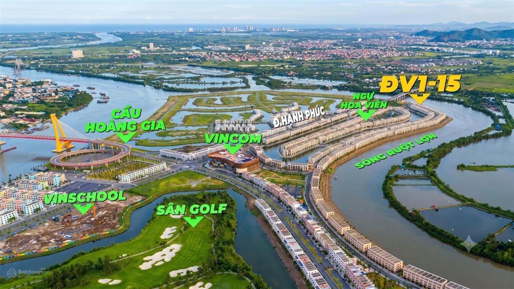 Đơn lập đảo vua đv1  15 sở hữu vị trí đẹp view sông tự nhiên, có sân vườn sau nhà