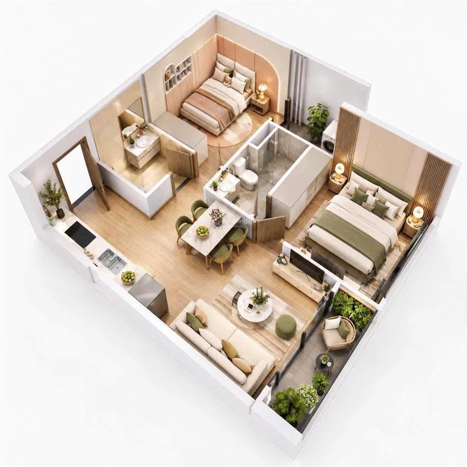 Sở hữu căn hộ cao tầng nằm ngay trung tâm đảo tỷ phú vũ yên giá chỉ từ 5x triệu/m2