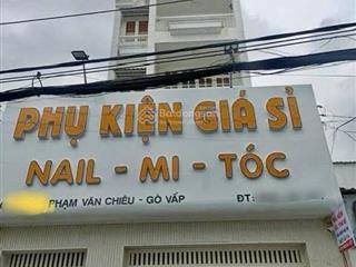 Giảm mạnh 500tr còn 9,39 tỷ tl mặt tiền hẻm 7m  5m bề ngang  4 lầu  phạm văn chiêu  gò vấp
