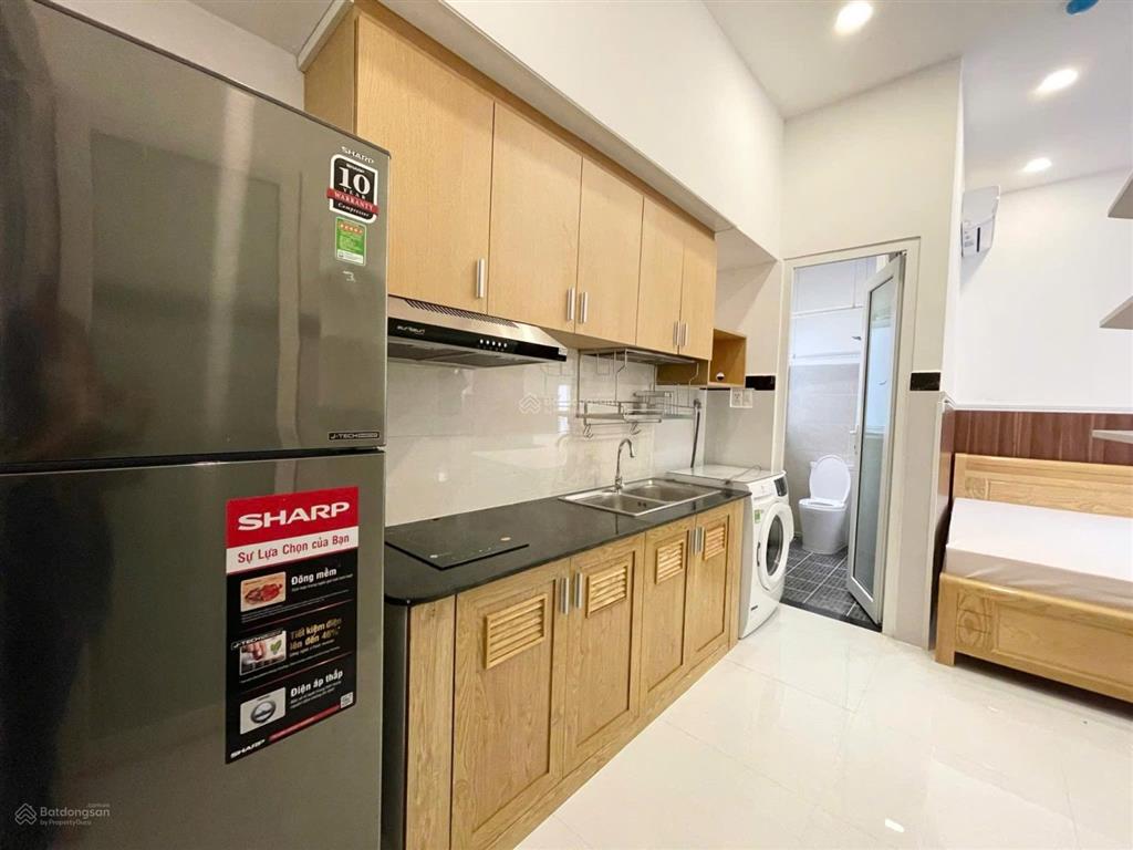 Studio đầy đủ nội thất có máy giặt riêng  nhiều ánh sáng  nhận pet  ngay cầu sài gòn