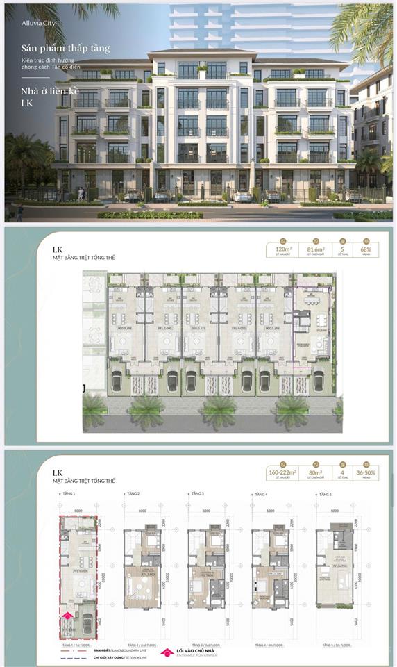 Chủ đầu tư mở bán quỹ căn biệt thự, liền kề aluvia city