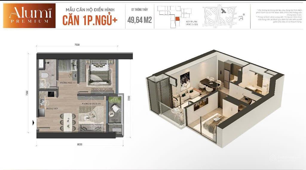 Bán 1pn + alumi xuân cầu giá thanh toán sớm 3,2 tỷ