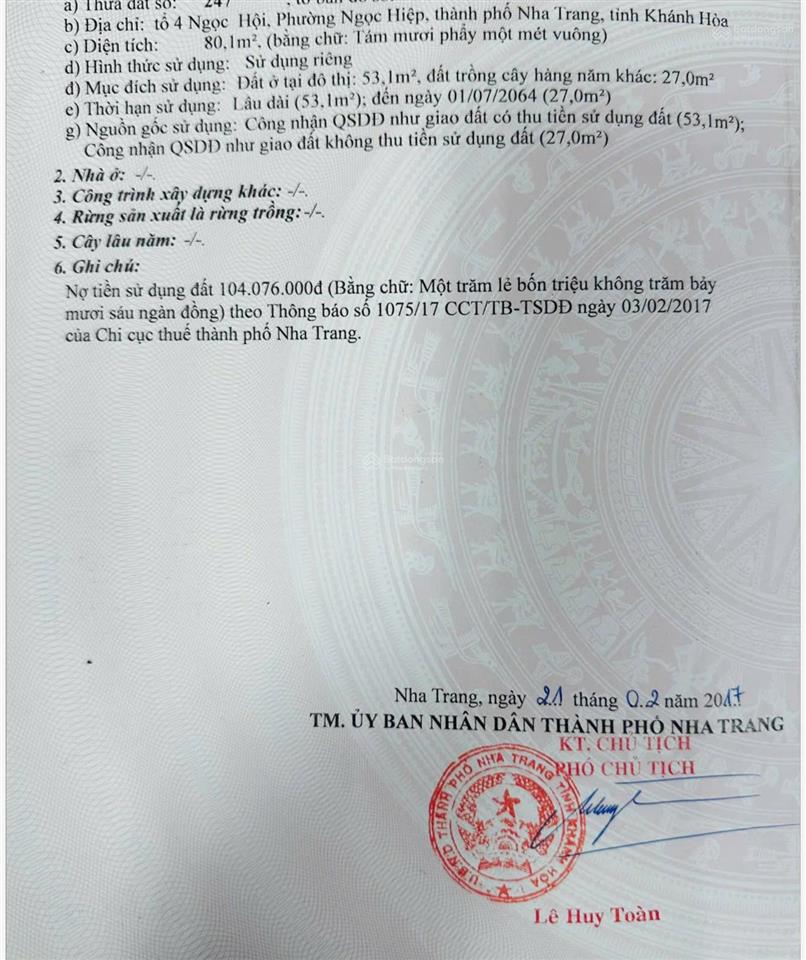 Bán nhà đẹp ngọc hội, 3,75 tỷ, 80 m2 đường mở rộng 16m