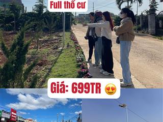 Bán gấp đất ngay chợ tân hội, đức trọng, 5x29m, full thổ cư, đường betong 6m, sổ riêng, giá 699tr