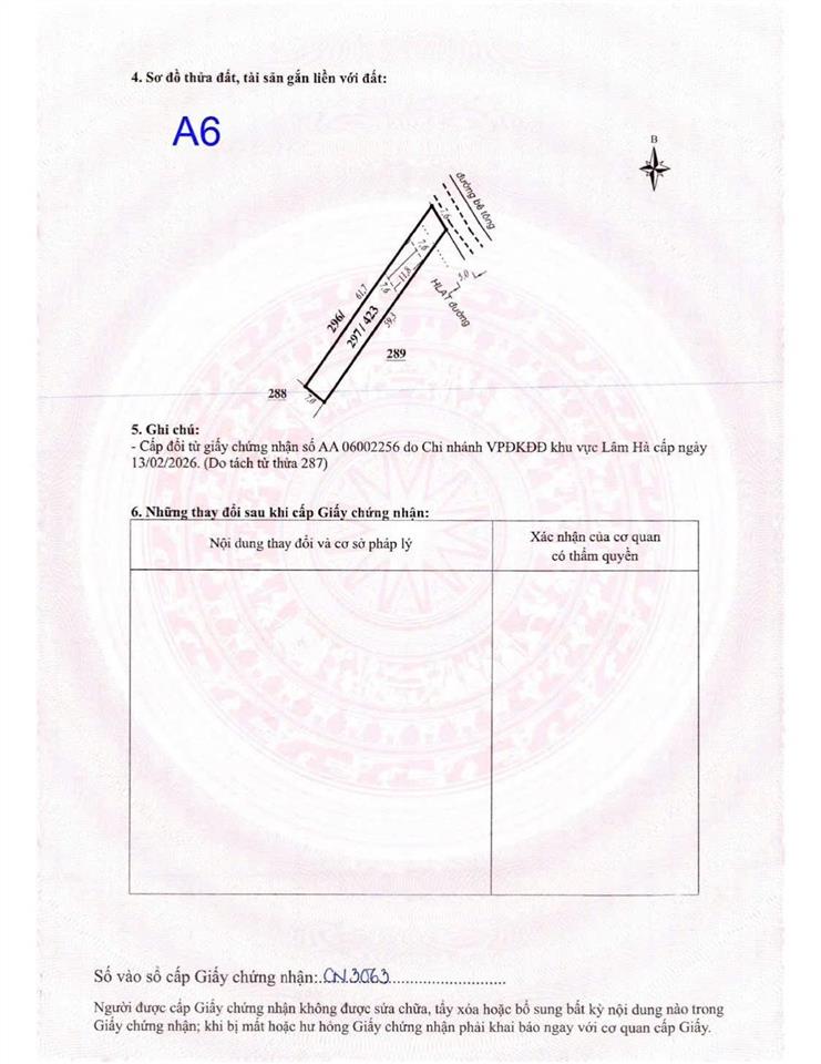 Bán gấp lô đất gác mây, tân hà, 7,6x61m, 82m2 tc, đường nhựa 6m, sổ sẵn, giá 700tr