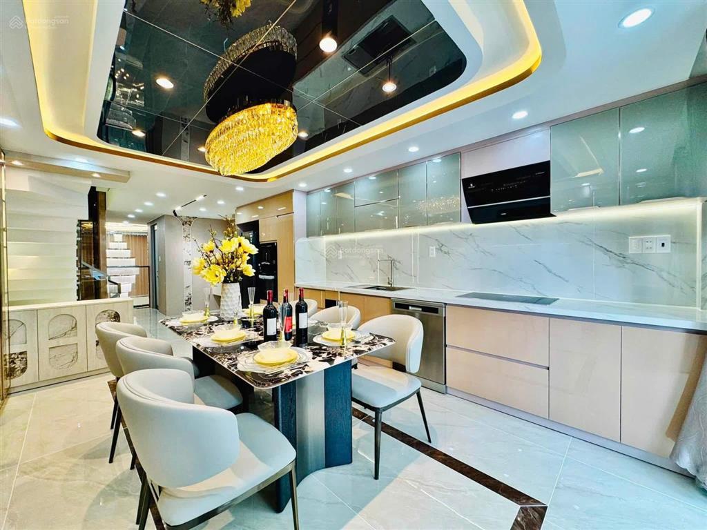Siêu phẩm xây mới thang máy 68m2 5 lầu, gần trường nguyễn du, gò vấp. giá 12tỷ9