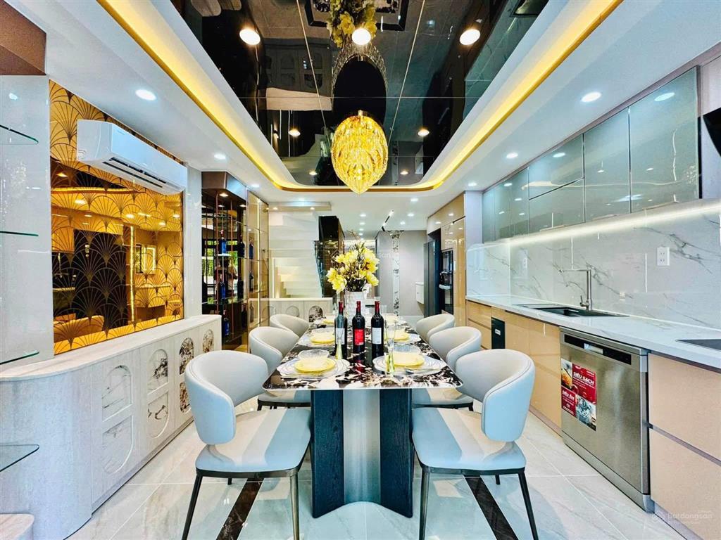 Siêu phẩm xây mới thang máy 68m2 5 lầu, gần trường nguyễn du, gò vấp. giá 12tỷ9