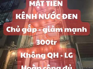 Nhà 4 tầng tân kỳ tân quý, mặt tiền kênh nước đen, giảm mạnh 300tr, chỉ 5.65 tỷ