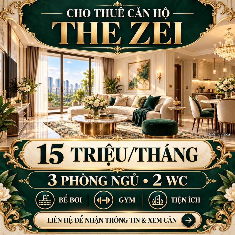 Mình cho thuê căn hộ 3n2wc đông nam full nội thất, có slot ô tô. full nội thất  0977 146 ***