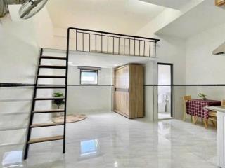 Cho thuê phòng 30m2 full nội thất, gác cao, máy giặt riêng ở nơ trang long gần chợ bà chiểu
