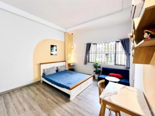 Căn hộ 1pn full nt gần ngã tư 7 hiền sân bay t3 50m2 rộng rãi 1 phòng ngủ tách bếp