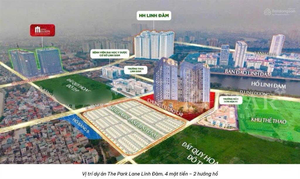 Suất ngoại giao hiếm  biệt thự liền kề the park lane linh đàm  giá rẻ nhất thị trường