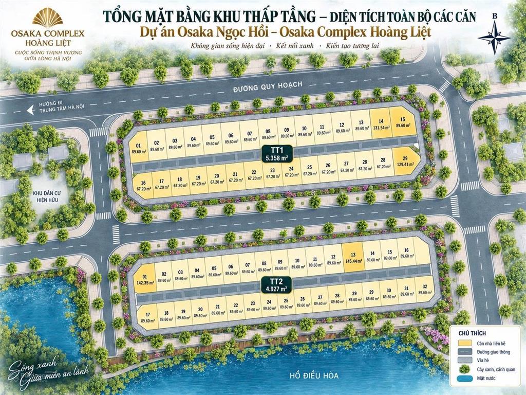 Hàng ngoại giao liền kề biệt thự  bán đảo linh đàm  giá chỉ 179 triệu/m²  ký hđmb ngay