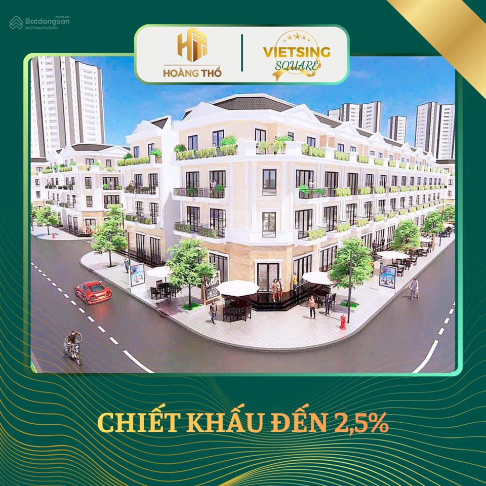 Vietsing square mở bán "giá f0"  chọn an tâm quy hoạch  chọn lợi nhuận bền vững