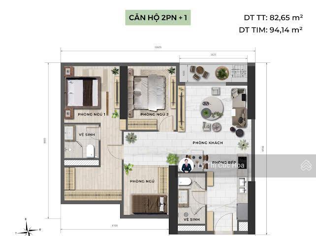 Cầu giấy sun feliza suites 3n3vs 95m2 giá gốc ưu đãi tặng 3,1 tỷ trừ vào giá 16 tỷ ký hdmb ngay