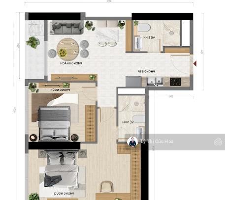 (độc quyền)căn góc 2pn giá 10,8 tỷ diện tích 75,3m2, view ngã tư phạm hùng, toà sun feliza cầu giấy