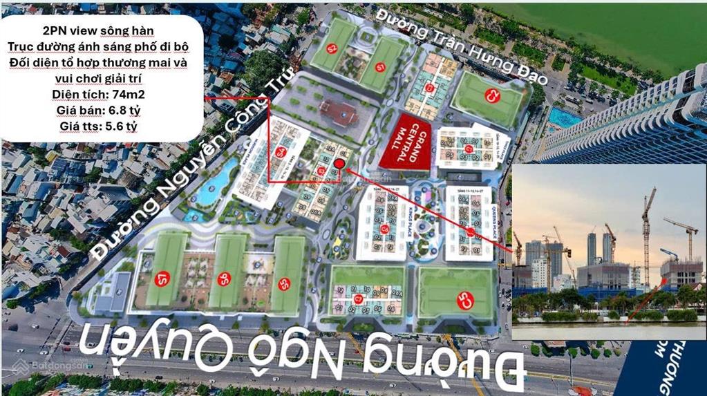 Chính sách khủng nhận nhà 2027 5,6 tỷ sở hữu 2pn view sông hàn capital square đà nẵng nt cơ bản