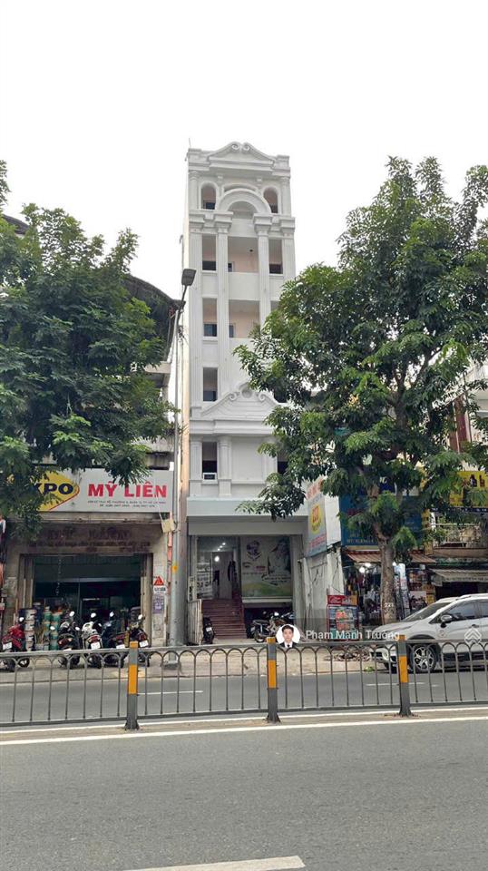 Tòa nhà góc 2mt lý thái tổ q10  5,1x22m  hầm 6 tầng  thuê 150 triệu / tháng!