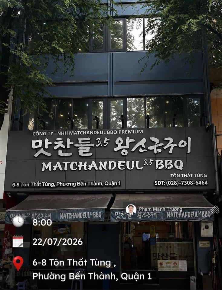 Cặp hoa hậu! mt tôn thất tùng  bến thành q1 | 8x20m | 4 tầng | hđt 350 triệu/tháng
