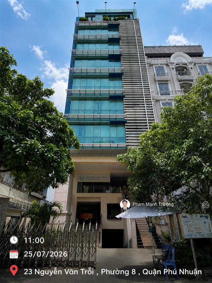 Cao ốc vp  4.000m2 sàn! góc 2mt nguyễn văn trỗi | 12x46m | hầm 9 tầng | hđ thuê 1 tỷ/tháng
