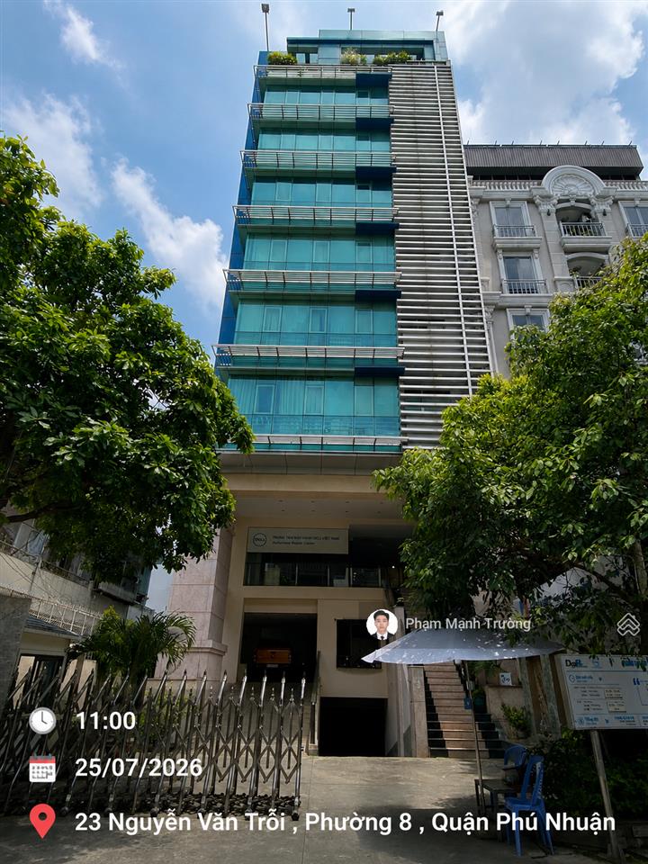 Cao ốc vp  4.000m2 sàn! góc 2mt nguyễn văn trỗi | 12x46m | hầm 9 tầng | hđ thuê 1 tỷ/tháng