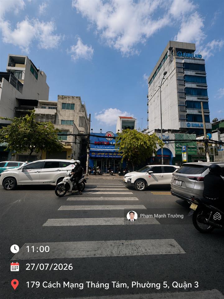 Mặt tiền tuyến metro số 2  số 179 cách mạng tháng 8! 5.5x25m | 2 tầng | thuê 85 triệu / tháng |