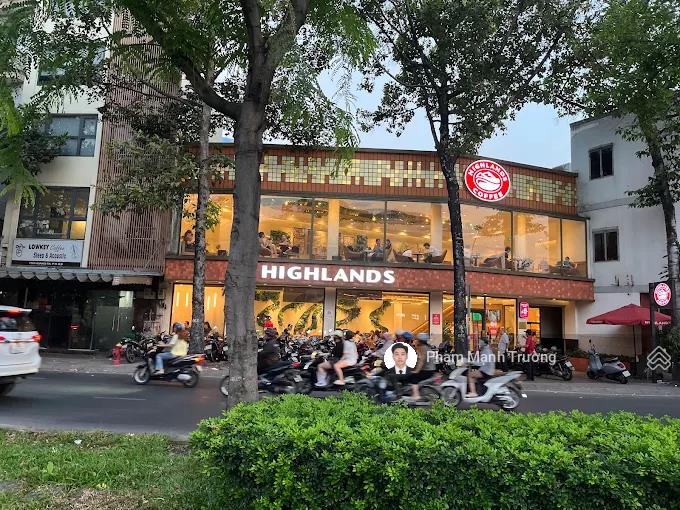 Highland coffee  góc hoàng sa! 16 x 8m | 2 tầng | hđt 130 triệu/tháng | gía 62 tỷ