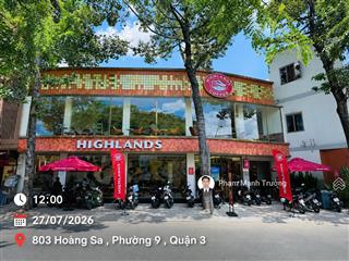 Highland coffee  góc hoàng sa! 16 x 8m | 2 tầng | hđt 130 triệu/tháng | gía 62 tỷ