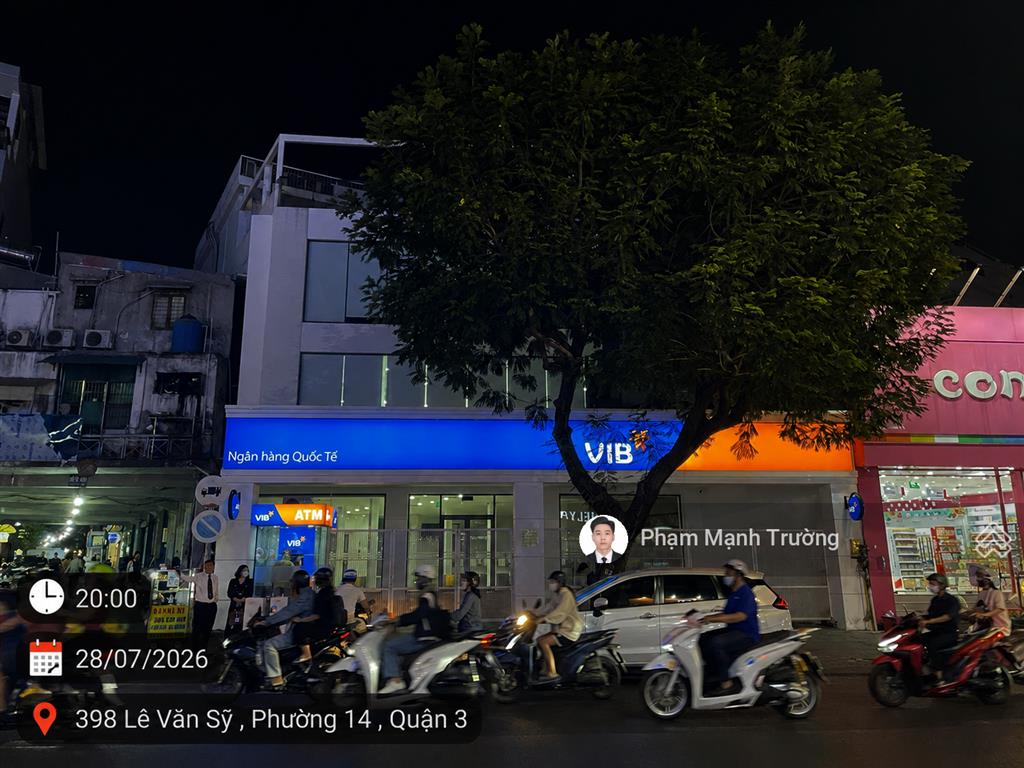 Vib bank góc 2mt 398 lê văn sỹ  quận 3! 15x27m | 4 tầng | hđt 376 triệu/tháng | giá 169 tỷ