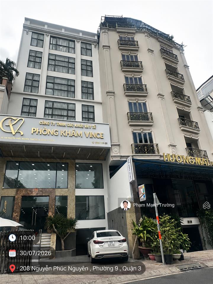 Tòa nhà vp  2mt nguyễn phúc nguyên, q3 | 13x23m | hầm 7 tầng | hđ thuê 400 triệu/tháng