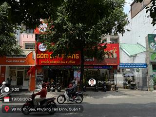 Góc 2mt 98 võ thị sáu  q1 | 10x17m | 3 tầng | hđt 150 triệu / tháng | giá 47 tỷ