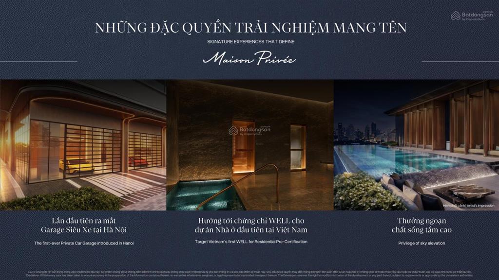 Maison privée ciputra căn giá tốt hơn 10%. căn hộ flagship cđt capitaland với thang máy riêng