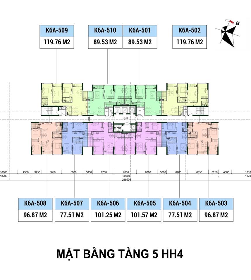 Căn 101m2 siêu rẻ chỉ 6.5 tỷ ban công đông nam khai sơn city   0588 090 ***