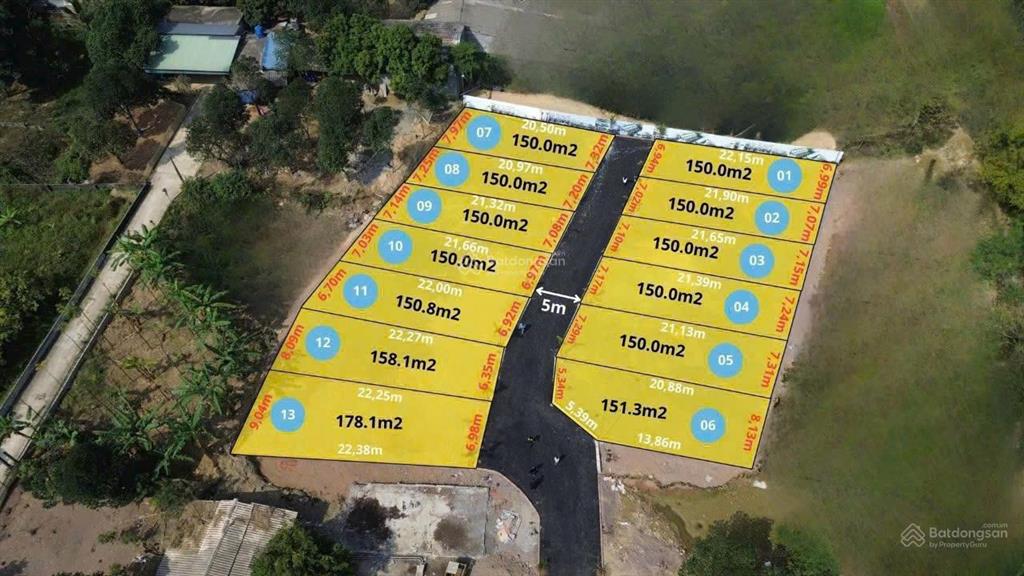 150m full thổ,7,5/1m sẵn sổ tại xã an phú, mỹ đức oto đậu trong đất khu dân cư sầm uất