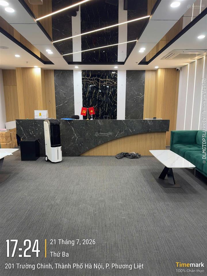 Cho thuê văn phòng hạng b 224m², 201 trường chinh, thanh xuân